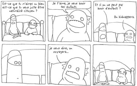 ninja blanc et son ami alien